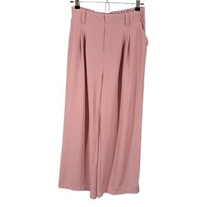 Halara High Waisted Wide Leg  Pants Small Pink Waffle Flowy Vacation Outdoors‎